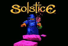 une photo d'Ã©cran de Solstice sur Nintendo Nes